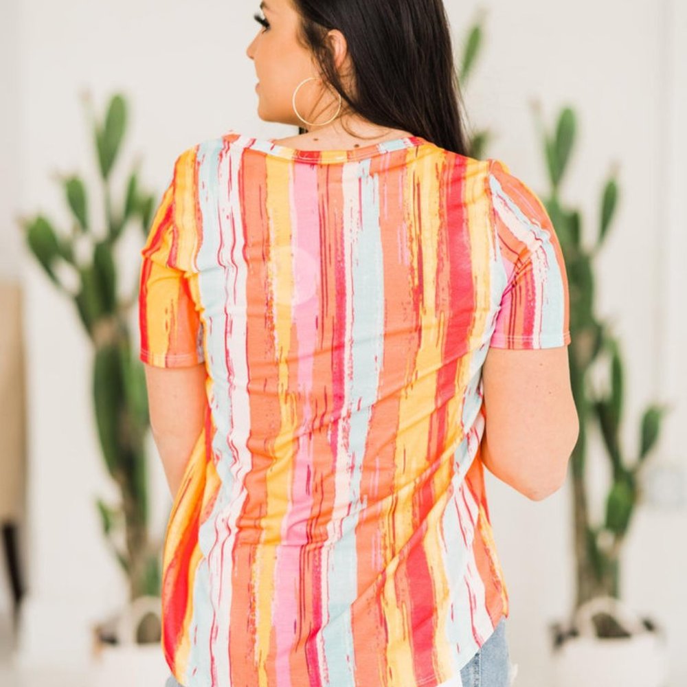 Hello Spring Multi Color Top - Picture 2 of 2